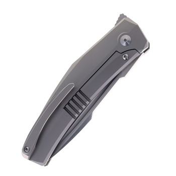 Steel Addiction Knives Large Krypton Kickstop Red Carbon Fiber Inlay Titanium Elmax Blade Folding Knife