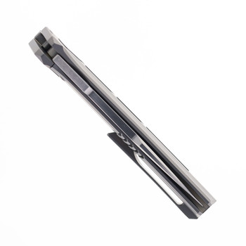 Steel Addiction Knives Large Krypton Kickstop Zirconium Inlay Titanium Handle Elmax Blade Folding Knife