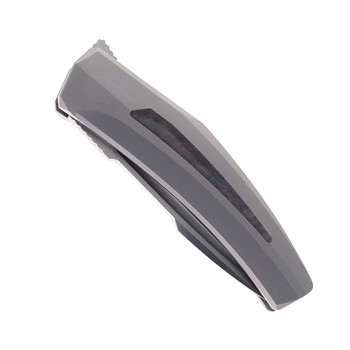 Steel Addiction Knives Small Krypton Kickstop Red Carbon Fiber Inlay Titanium Elmax Folding Knife