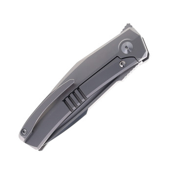 Steel Addiction Knives Small Krypton Kickstop Red Carbon Fiber Inlay Titanium Elmax Folding Knife