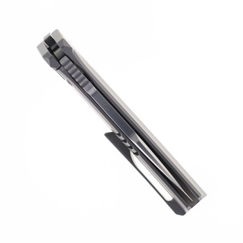 Steel Addiction Knives Small Krypton Kickstop Red Carbon Fiber Inlay Titanium Elmax Folding Knife