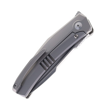 Steel Addiction Knives Small Krypton Kickstop Timascus Inlay Titanium Elmax Folding Knife