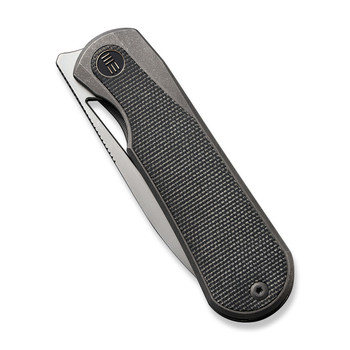 Mystery Box - WE Baloo Flipper Folding Knife Gray/Dark Green Titanium/Micarta Inlay Handle 20CV Drop Point Plain Edge Silver Bead Blast Finish WE21033-4 Mystery Box - WE Baloo Flipper Folding Knife Gray/Dark Green Titanium/Micarta Inlay Handle 20CV Drop Point Plain Edge Silver Bead Blast Finish WE21033-4