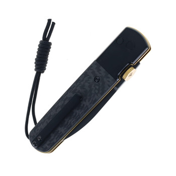 CjRB The Perfect Locust Folding Knife Black Titanium/Carbon Fiber Handle S90V Plain Edge J1951G-BCF-1 CjRB The Perfect Locust Folding Knife Black Titanium/Carbon Fiber Handle S90V Plain Edge J1951G-BCF-1