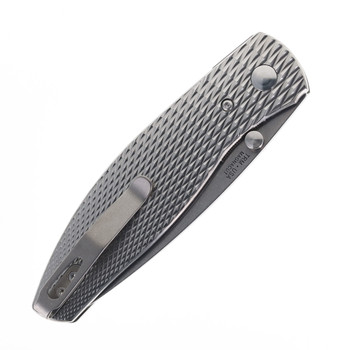 TRM Three Rivers Manufacturing Atom Folding Knife Lizard Skin Titanium Handle 20CV Blade TRM Three Rivers Manufacturing Atom Folding Knife Lizard Skin Titanium Handle 20CV Blade
