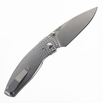 TRM Three Rivers Manufacturing Neutron 2 Folding Knife Lizard Skin Titanium Handle 20CV Blade TRM Three Rivers Manufacturing Neutron 2 Folding Knife Lizard Skin Titanium Handle 20CV Blade