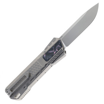 Remette Knives RT-Sharp Leopard Gravity Knife Titanium/Purple