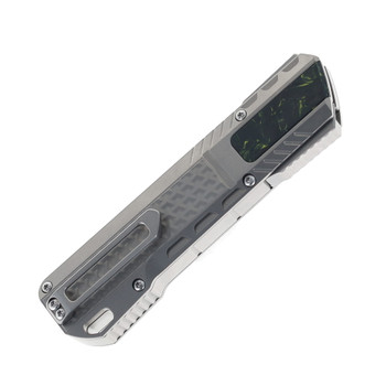 Remette Knives RT-Sharp Leopard Gravity Knife Titanium/Yellow Carbon Fiber Handle M390 Plain Edge ZL301A Remette Knives RT-Sharp Leopard Gravity Knife Titanium/Yellow Carbon Fiber Handle M390 Plain Edge ZL301A