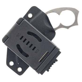 Brous Blades Silent Enforcer Fixed Blade Karmabit Knife Satin D2 Fixed Blade