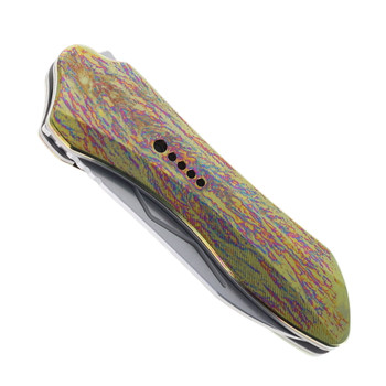 Twosun Folding Knife Color Titanium Handle 14C28N Plain Edge TS567-14C-CL Twosun Folding Knife Color Titanium Handle 14C28N Plain Edge TS567-14C-CL