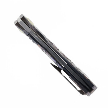 TwoSun Mini Folding Knife Engraved Titanium Handle M390 Plain Edge TS196-M390-Engrave TwoSun Mini Folding Knife Engraved Titanium Handle M390 Plain Edge TS196-M390-Engrave