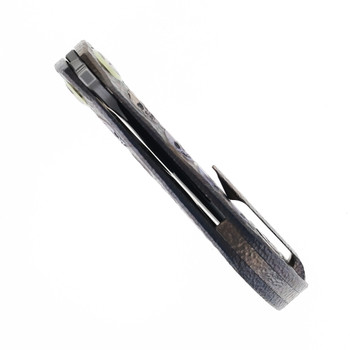 TwoSun Mini Folding Knife Engraved Titanium Handle M390 Plain Edge TS196-M390-Engrave TwoSun Mini Folding Knife Engraved Titanium Handle M390 Plain Edge TS196-M390-Engrave