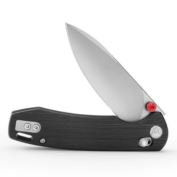 Trivisa Dragonfly-B Axis Lock EDC Folding Knife Black G10 Handle 14C28N Plain Edge Stonewash Finish