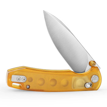 Trivisa Dragonfly-Y Axis Lock EDC Folding Knife PEI Handle 14C28N Plain Edge Hand Satin Finish