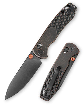 848/美品Qualcom　シャープドラゴン VR 835 リファレンス Trivisa Dragonfly-Cu Axis Lock EDC Folding Knife Copper Handle