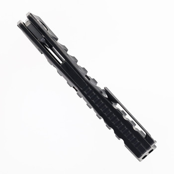 TwoSun Folding Knife Black Titanium Handle 14C28N Plain Edge TS470