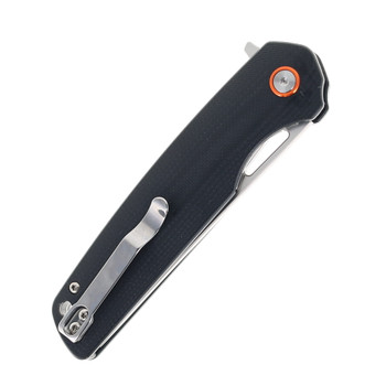 Klaken Knives Drift Folding Knife Black G10 Handle D2 Plain Edge Satin Finish J145-Drift-Black