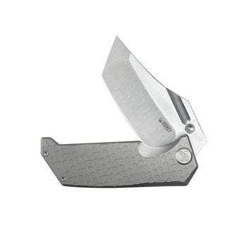 Kubey Hamster Folding Knife Grey Titanium Handle 14C28N Clip Point Plain Edge Satin Finsh KU402A Kubey Hamster Folding Knife Grey Titanium Handle 14C28N Clip Point Plain Edge Satin Finsh KU402A
