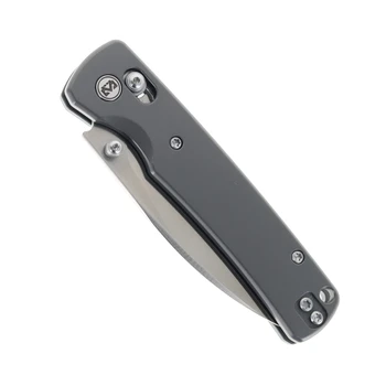Miguron Vakor Folding Knife Dark Grey PVD Titanium Handle M390 Drop Point Plain Edge Satin Finish MGR633ADG