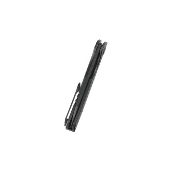 KB Socius Folding Knife DLC Titanium Handle S90V Tanto Point Plain