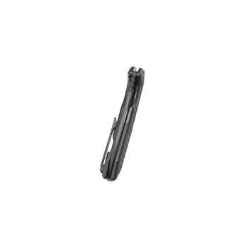 KB Vagrant Folding Knife DLC Titanium Handle M390 Sheepsfoot Plain