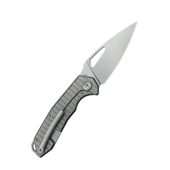 KB Coeus Folding Knife Beadblast Titanium Handle M390 Spear Point Plain Edge Beadblast Finish KB286C KB Coeus Folding Knife Beadblast Titanium Handle M390 Spear Point Plain Edge Beadblast Finish KB286C