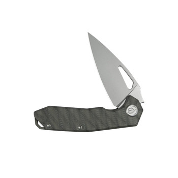 KB Coeus Folding Knife Flame Titanium Handle M390 Spear Point Plain Edge Sandblast Finish KB286D