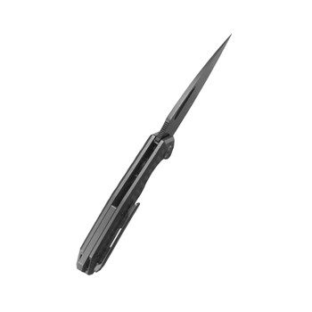 KB Coeus Folding Knife DLC Titanium Handle M390 Spear Point Plain Edge DLC Finish KB286E