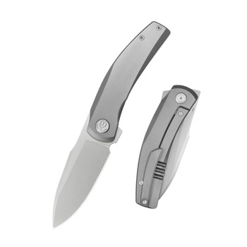 KB Taurus Folding Knife Beadblast Titanium Handle M390 Drop Point
