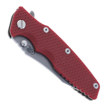 Hinderer Eklipse Skinny Slicer 3.5" Folding Knife Working Finish Magnacut Blade Red G10 Handle Battle Bronze Titanium Hinderer Eklipse Skinny Slicer 3.5" Folding Knife Working Finish Magnacut Blade Red G10 Handle Battle Bronze Titanium
