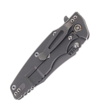 Hinderer Eklipse Skinny Slicer 3.5" Folding Knife Working Finish Magnacut Blade Blue/Black G10 Handle Working Finish Titanium