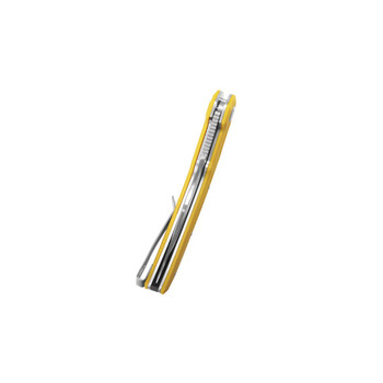 Kubey Wave Crest Folding Knife Yellow G10 Handle 14C28N Pikal Plain Edge Satin Finish KU346C Kubey Wave Crest Folding Knife Yellow G10 Handle 14C28N Pikal Plain Edge Satin Finish KU346C