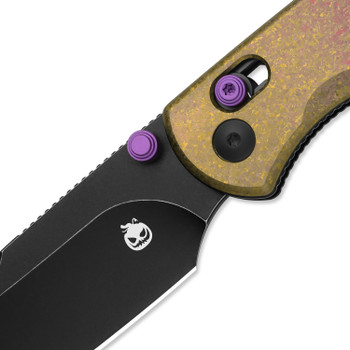 WMK Halloween Kizer Drop Bear 2 Folding Knife Crystalized Titanium Handle Nitro-V Black Blade V3619.2KDE1 WMK Halloween Kizer Drop Bear 2 Folding Knife Crystalized Titanium Handle Nitro-V Black Blade V3619.2KDE1
