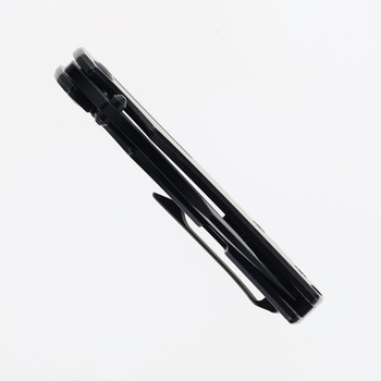 Kansept Pelican EDC Folding Knife Black Titanium Handle S35VN Drop Point Plain Black Blade K1018A4