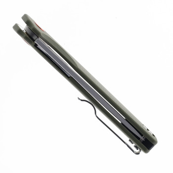 Klaken Knives Drift Folding Knife Green G10 Handle D2 Plain Edge Satin Finish J145-Drift-Green