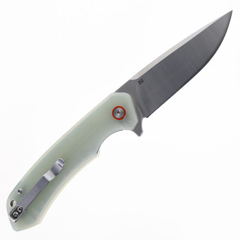 Klaken Knives Ridge Folding Knife Jade G10 Handle D2 Plain Edge Satin Finish J146-Ridge-Jade-Sat