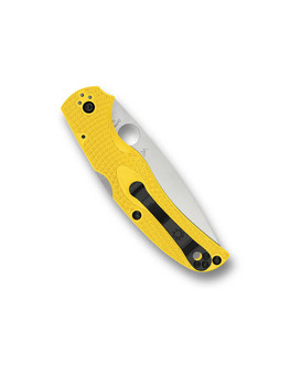 Spyderco Native Chief Folding Knife Yellow FRN Handle Magnacut Serrated Edge C244SYL