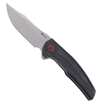Reate Knives Jack Jr. Folding Knife Integral Aluminmum/Carbon Fiber Handle S30V Satin S30V Blade Red Pivot