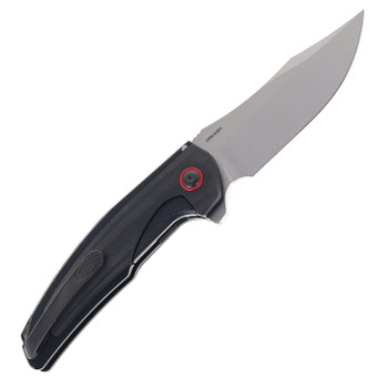 Reate Knives Jack Jr. Folding Knife Integral Aluminmum/Carbon Fiber Handle S30V Satin S30V Blade Red Pivot