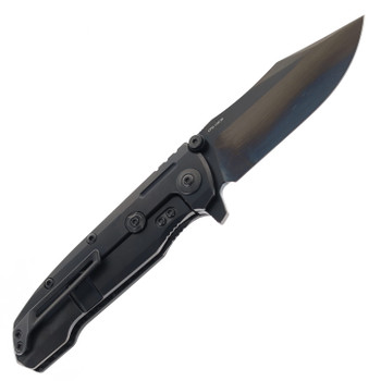 Reate Knives 9D-V2 Folding Knife DLC Titanium/Carbon Fiber Handle Plain DLC 154CM Blade