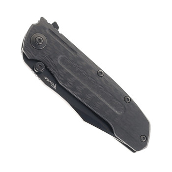 Reate Knives 9D-V2 Folding Knife DLC Titanium/Carbon Fiber Handle Plain DLC 154CM Blade