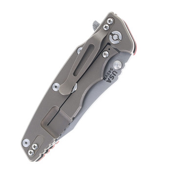 Hinderer Eklipse 3.5" Folding Knife Spearpoint S45VN Red G10 Battle Bronze Titanium Handle Hinderer Eklipse 3.5" Folding Knife Spearpoint S45VN Red G10 Battle Bronze Titanium Handle