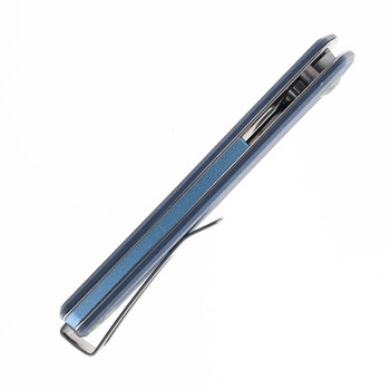 James The Folsom Folding Knife Tidal Blue G10 Handle VG-10 Drop Point Plain Edge KN112254-00 James The Folsom Folding Knife Tidal Blue G10 Handle VG-10 Drop Point Plain Edge KN112254-00