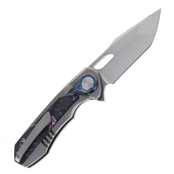 Remette Knives RT-Saker Falcon Folding Knife Titanium and Pink Carbon Fiber Handle M390 Blade Steel ASTP-3 Remette Knives RT-Saker Falcon Folding Knife Titanium and Pink Carbon Fiber Handle M390 Blade Steel ASTP-3
