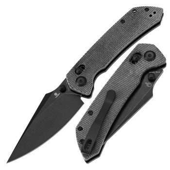 Tenable Fenrir Cross Bar Lock Folding Knife Black Micarta