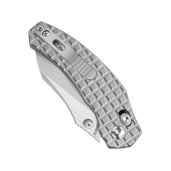 Kizer Mini Bulldog Folding Knife Sliver Titanium Handle S45VN Sheepsfoot Plain Edge Ki3672SA2 Kizer Mini Bulldog Folding Knife Sliver Titanium Handle S45VN Sheepsfoot Plain Edge Ki3672SA2