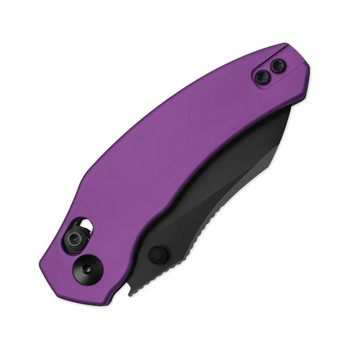 Kizer Mini Bulldog Folding Knife Purple Aluminum Handle Nitro-V Sheepsfoot Plain Black Blade V3672SA1 Kizer Mini Bulldog Folding Knife Purple Aluminum Handle Nitro-V Sheepsfoot Plain Black Blade V3672SA1