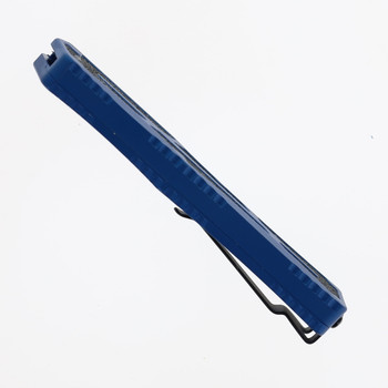 Heretic Knives Colossus Automatic DLC CPM Magnacut Blade Tanto Blade Blue Aluminum Handle H040-6A-BLU Heretic Knives Colossus Automatic DLC CPM Magnacut Blade Tanto Blade Blue Aluminum Handle H040-6A-BLU