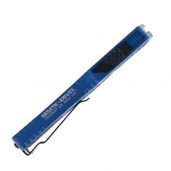 Heretic Knives Colossus Automatic DLC CPM Magnacut Blade Tanto Blade Blue Aluminum Handle H040-6A-BLU Heretic Knives Colossus Automatic DLC CPM Magnacut Blade Tanto Blade Blue Aluminum Handle H040-6A-BLU