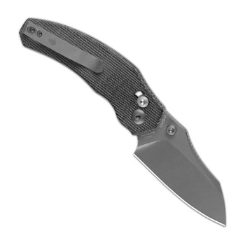 Kizer Mini Bulldog Folding Knife Black Micarta Handle Nitro-V Sheepsfoot Plain Edge V3672SA2